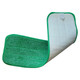 Janitorial Microfibre Floor Sweeper Mop Refill x 2, green and white cleaning mop refill with microfiber cleaning cloth for floor cleaning.