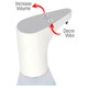 Janitorial Auto Desktop Gel/Soap Dispenser 500ml, white automatic soap dispenser with control buttons for increasing and decreasing volume.
