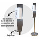 Janitorial Dispenser Stand - Stainless Steel