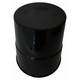 Janitorial Waste Bin 10L JA0802, Black Plastic Compact Trash Can with Foot Pedal for Easy Waste Disposal.