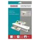 Laminating Pouches (A4 - Gloss - 220x310mm - 160 Microns - Pack 25), image shows a pack of 25 laminating pouches with illustration of the lamination process and details about size, thickness, and usage.