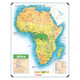 Africa General Educational Map, Detailed Map Showing Countries, Cities, Rivers, Mountains, Deserts, and Major Landmarks Across Africa with Colour-Coded Regions and Geographic Features.