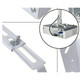 Parrot Projector Ceiling Mounting Bracket (430*650mm) OP0300, close-up view of the adjustable metal bracket used for ceiling installation of projectors.