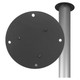 Parrot Projector Ceiling Mounting Bracket Extension (1800mm) OP0330, black ceiling mount extension with mounting plate for projector installation.