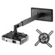 Adjustable Wall Mount Projector Bracket (926 - 1518 mm), Black Wall Mount with Adjustable Arm and Ceiling Mount Plate for Projectors.