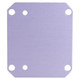 Projector Lamp for the OP0475 Data Projector, component part in a rectangular shape with rounded corners and four screw holes for installation.
