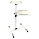 Data Projector and Laptop Trolley, steel stand with adjustable height, portable design with wheels, compact storage and transport features.