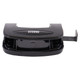 Steel Hole Punch (20 Sheets - Black), black handheld paper hole puncher with adjustable punching capacity.