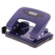 Steel Hole Punch (20 Sheets - Navy), a navy blue metal hole punch tool with a sturdy handle and compact design for punching holes in paper.