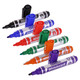 Whiteboard Markers (6 Markers - Bullet Tip - Pouch) PW0601A, set of colorful whiteboard markers with bullet tips in a pouch for writing and highlighting.
