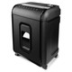 Paper Shredder, 12 Sheets - 5*40mm Cross Cut for Medium Security, model S1012CC, black office shredder with waste bin and control panel.