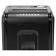 Paper Shredder (24 Sheets - 5 x 40 mm - Cross Cut - Medium Security), Close-Up Image of the Black Shredder with Multiple Indicator Icons on the Top Panel.