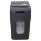 Shredder Paper 140 Sheet 4 x 12 mm Mini Cross Cut Auto Feed, Black Paper Shredder with Transparent Window and Control Panel on Top.