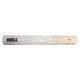 Parrot Flexible Ruler 30 cm Clear, Image Showing a Transparent Flexible Ruler with Measurement Markings in Inches and Centimeters.