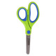 Parrot Scissors 14cm - Lime, children's safety scissors with lime green and blue handles, stainless steel blades for precise cutting.