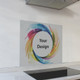 Decorative Glass Wall Tile (598 x 650 x 6mm) Customized Print