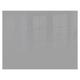 Signal Grey Hob Splashback, a large rectangular grey glass splashback with a reflective surface, measuring 898 X 700 X 6mm, designed for kitchen hobs.