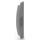 Single Sided Sign Frame End Cap (100mm) SF8002, gray sign frame end cap with PARRL PRODUCT logo on its surface.