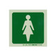 Photoluminescent 190MM Safety Sign - E27-Female Symbol