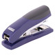 Plastic Medium Desktop Staplers 105*(24/6 26/6) - Navy 20 Pages, navy plastic desktop stapler with metallic parts stitching papers.