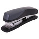 Desktop Stapler Plastic Large 210*(24/6 26/6) Black 20 Pages, black and silver desktop stapler designed to fasten up to 20 pages efficiently.