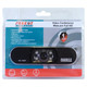 Full HD Video Conference Web Camera VC0001, packaged in clear plastic with product specifications listed on the card, showing a black camera with a central lens surrounded by four LED lights. Full HD Video Conference Web Camera VC0001, packaged in clear plastic with product specifications listed on the card, showing a black camera with a central lens surrounded by four LED lights.