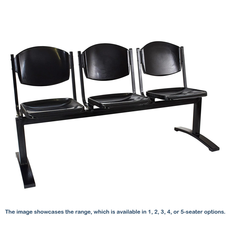 Three - Seater Free Standing Polyurethane Auditorium Seating Unit