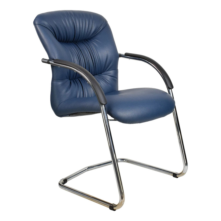 Ruched Tuscan Sleigh Base Visitor Office Chair Ruched Tuscan Sleigh Base Visitor Office Chair