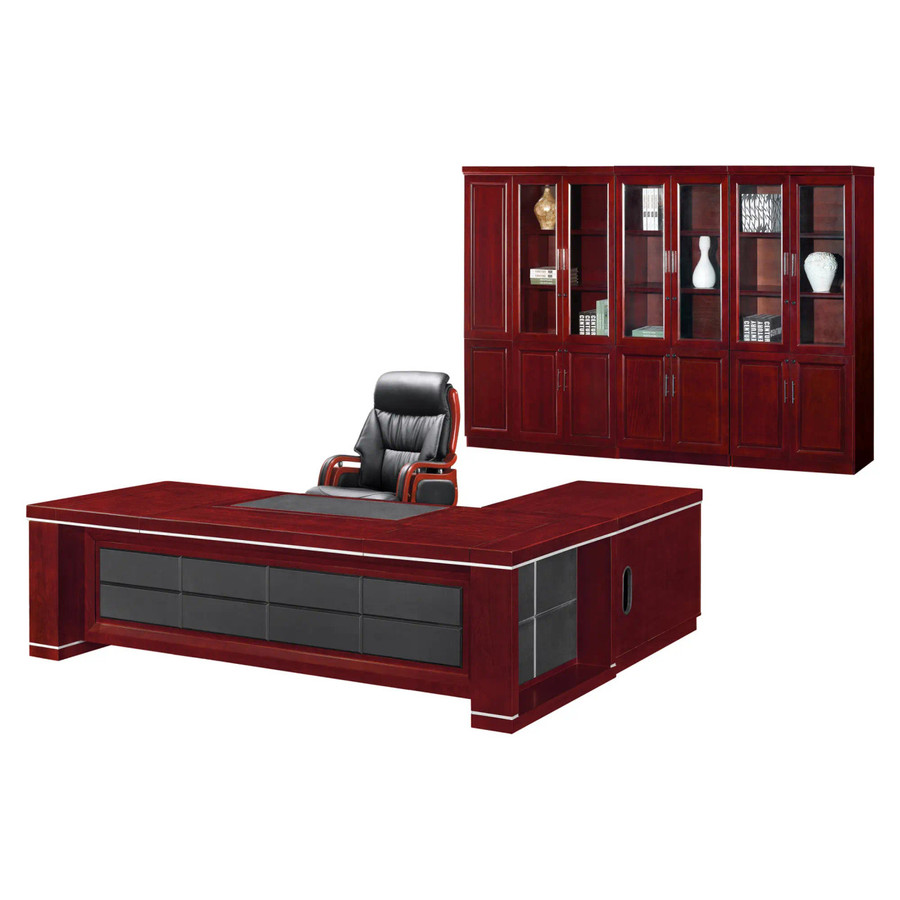 Prestige Executive Office Desk - Mahogany Veneer