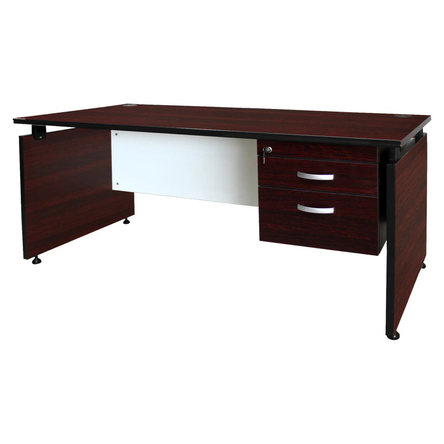 Desk Shell with Plastic Raisers and Leg