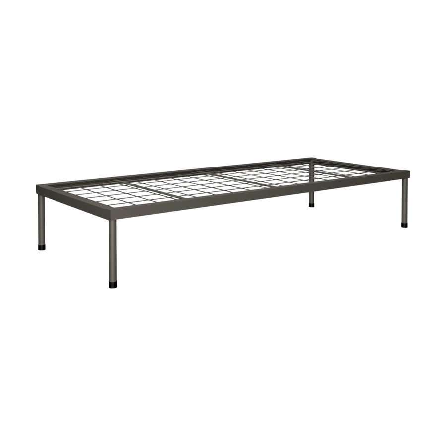 Divan Single Steel Bed 1900L x 915D x 325mm High (Welded Mesh 100 x 100mm with No Head and Foot Rest) - Additional...