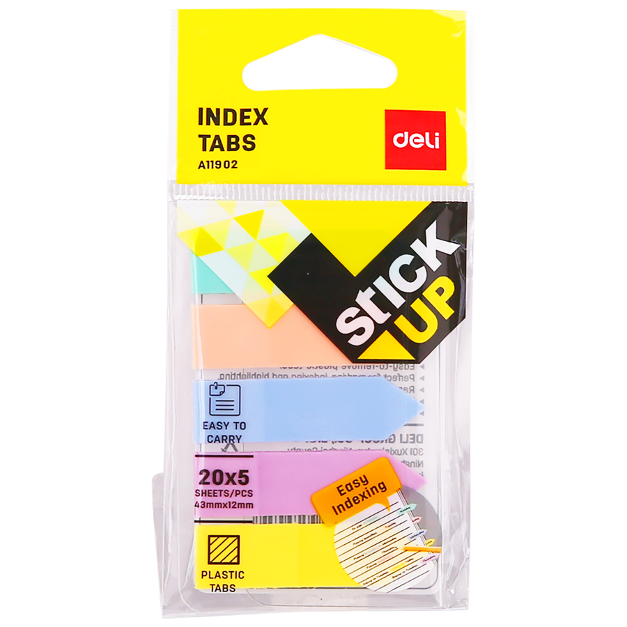 INDEX TABS 43x11mm (EASY INDEXING) - A11902