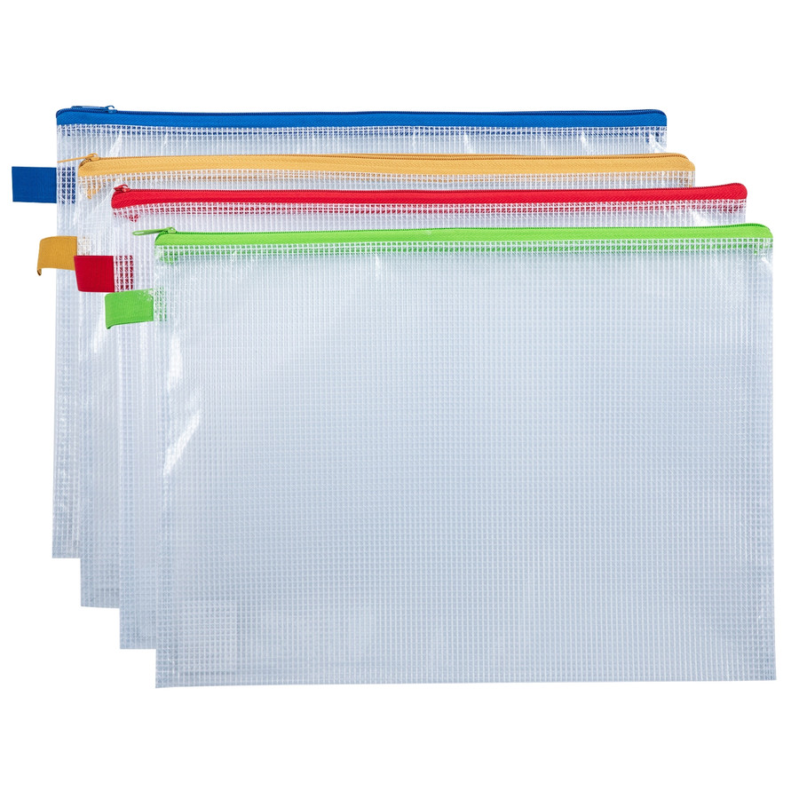 Mesh - Reinforced PVC Design Zip Bag A5
