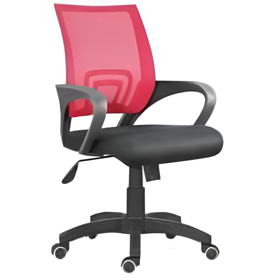 DB081 Mesh with Chrome Frame Medium-Back Office Chair