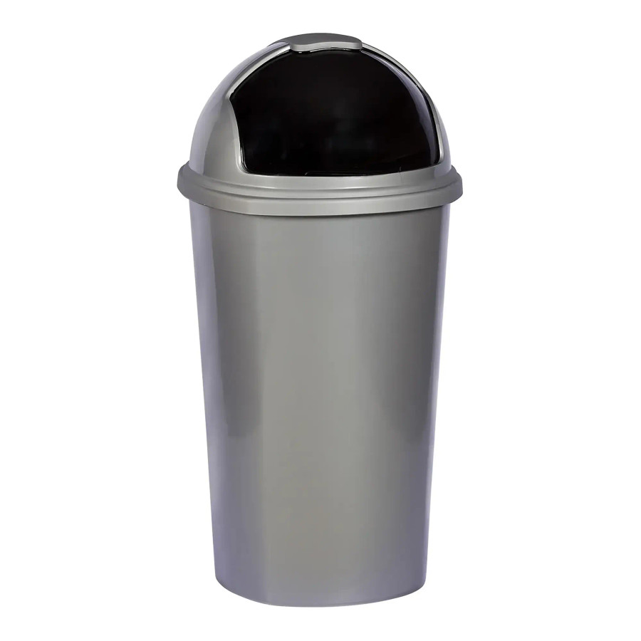 50L Silver Easylift Dustbin