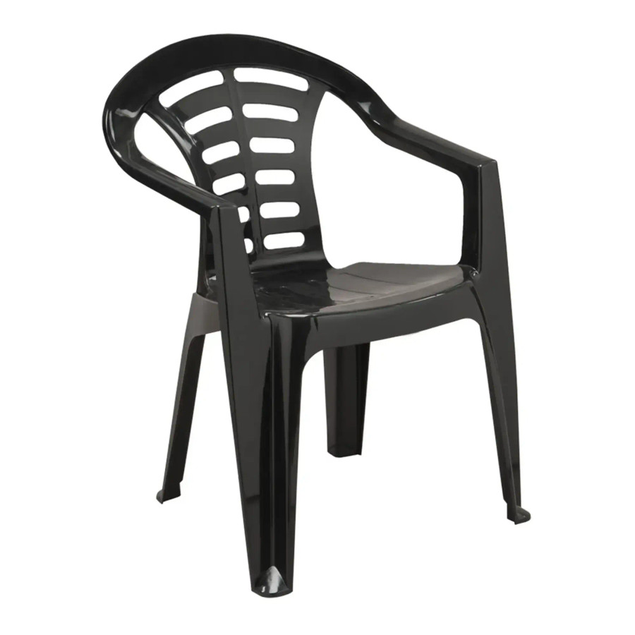 Urban Black Indoor & Outdorr Dining Chair