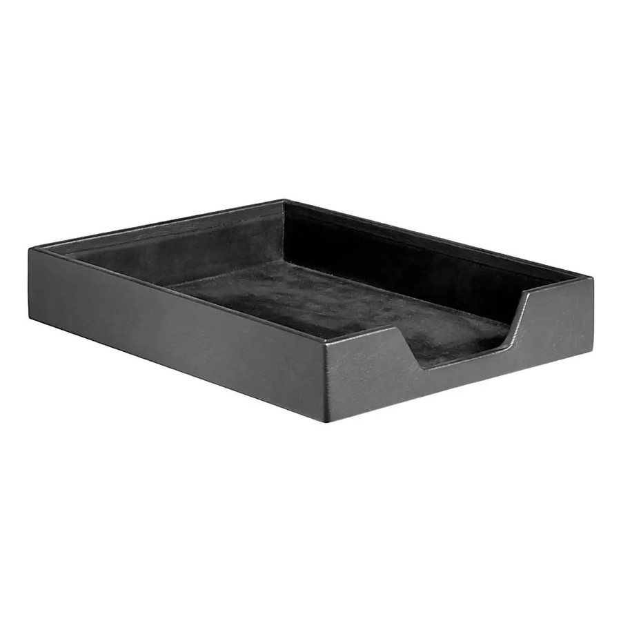 Executive Leather Letter Tray