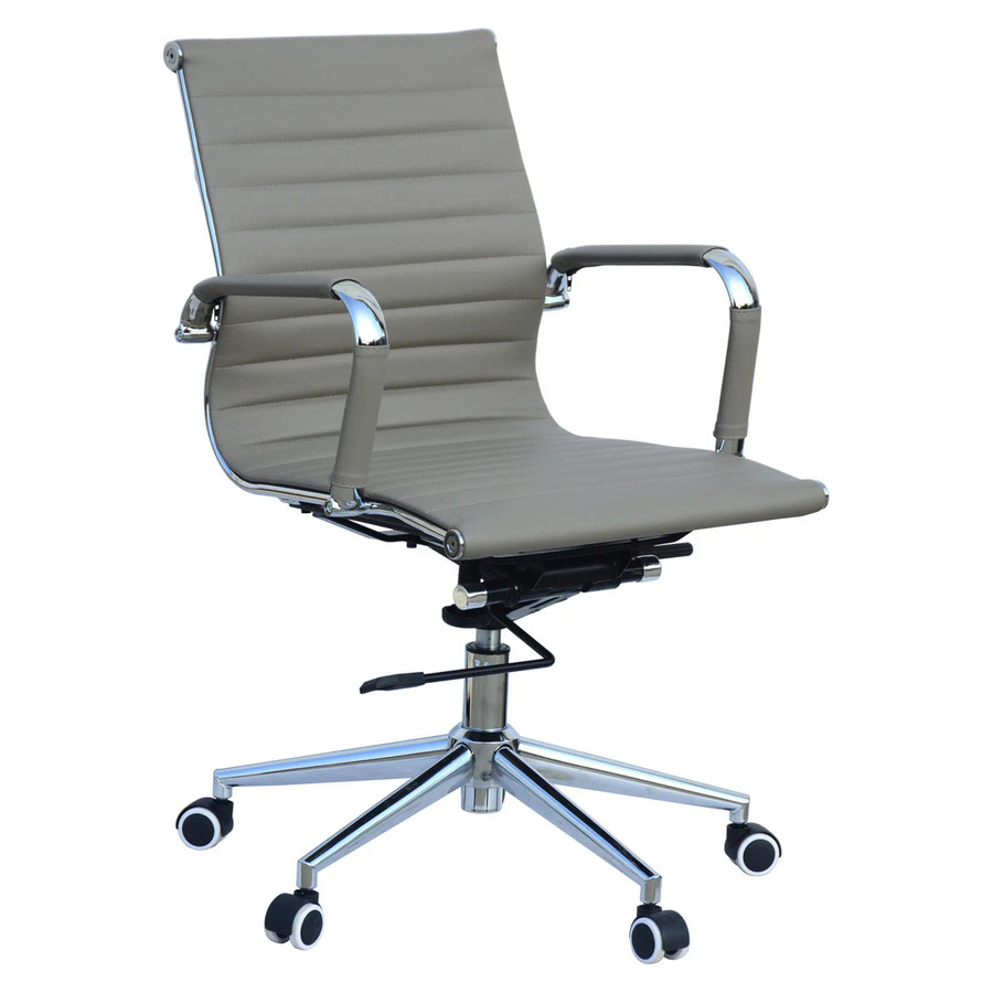 Classic Eames Ribbed Medium-Back Office Chair