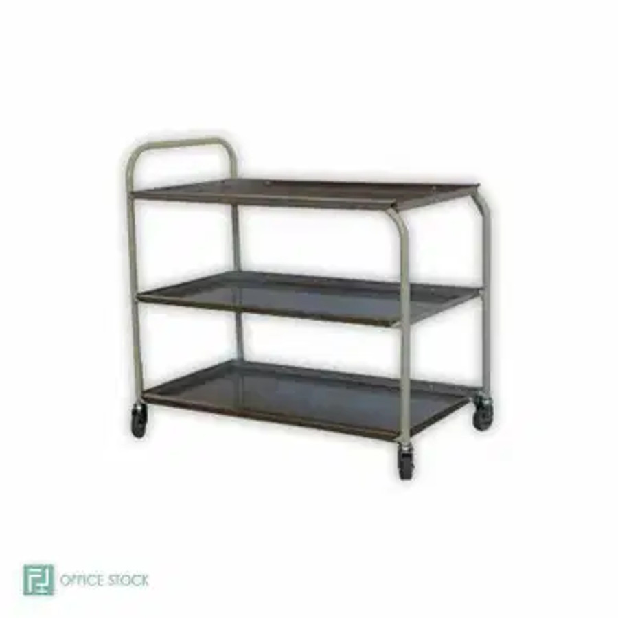 Stainless Steel Three Tier Tea Trolley Stainless Steel Three Tier Tea Trolley