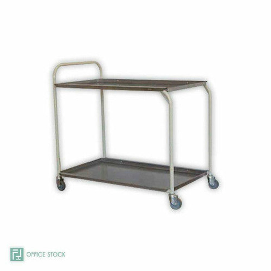 Stainless Steel Two Tier Tea Trolley Stainless Steel Two Tier Tea Trolley
