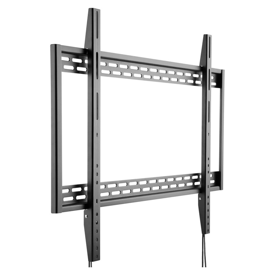 Flat Mounting Bracket 60 - 100 Inch AL0133, black metal TV wall mount bracket for large screens.