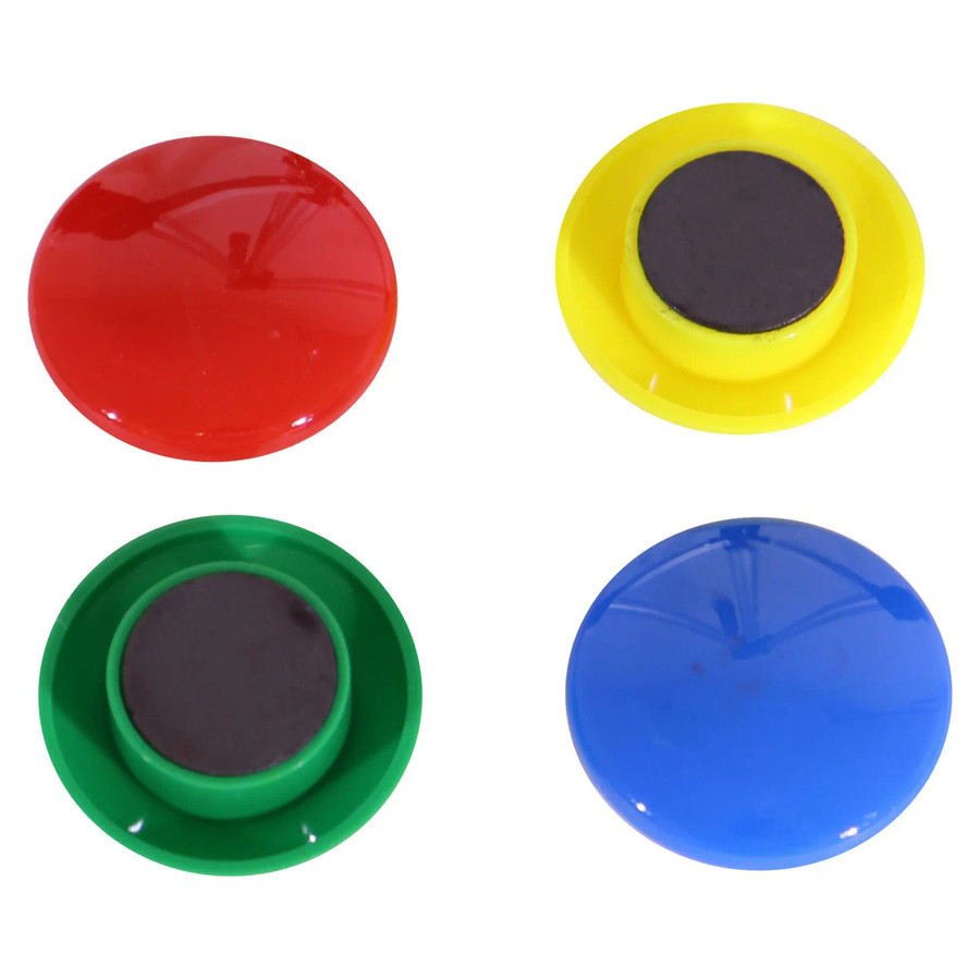 Magnets Circle (4 Per Card - Assorted - Size: 40mm)