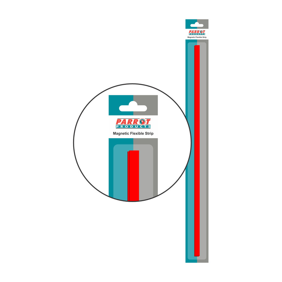 Magnetic Flexible Strip (1000*20mm - Red) | Magnetic - Flexible Strips | Office Stock