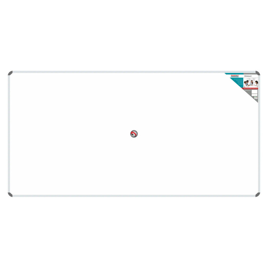 Whiteboard 1800*1200mm (Magnetic) BD0968, a large magnetic whiteboard with a sleek white surface and aluminum frame for offices and classrooms.