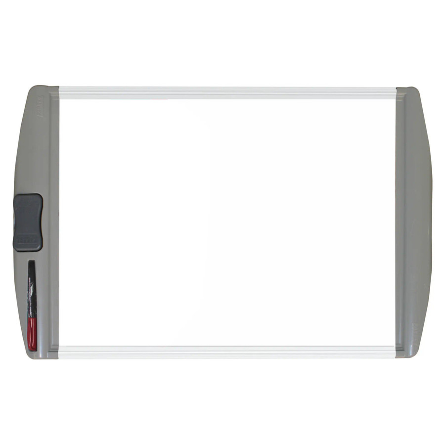 Slimline Magnetic Whiteboard (600*450mm - Retail) BD1120A, product image showing a modern, sleek whiteboard with magnetic surface and lightweight frame.