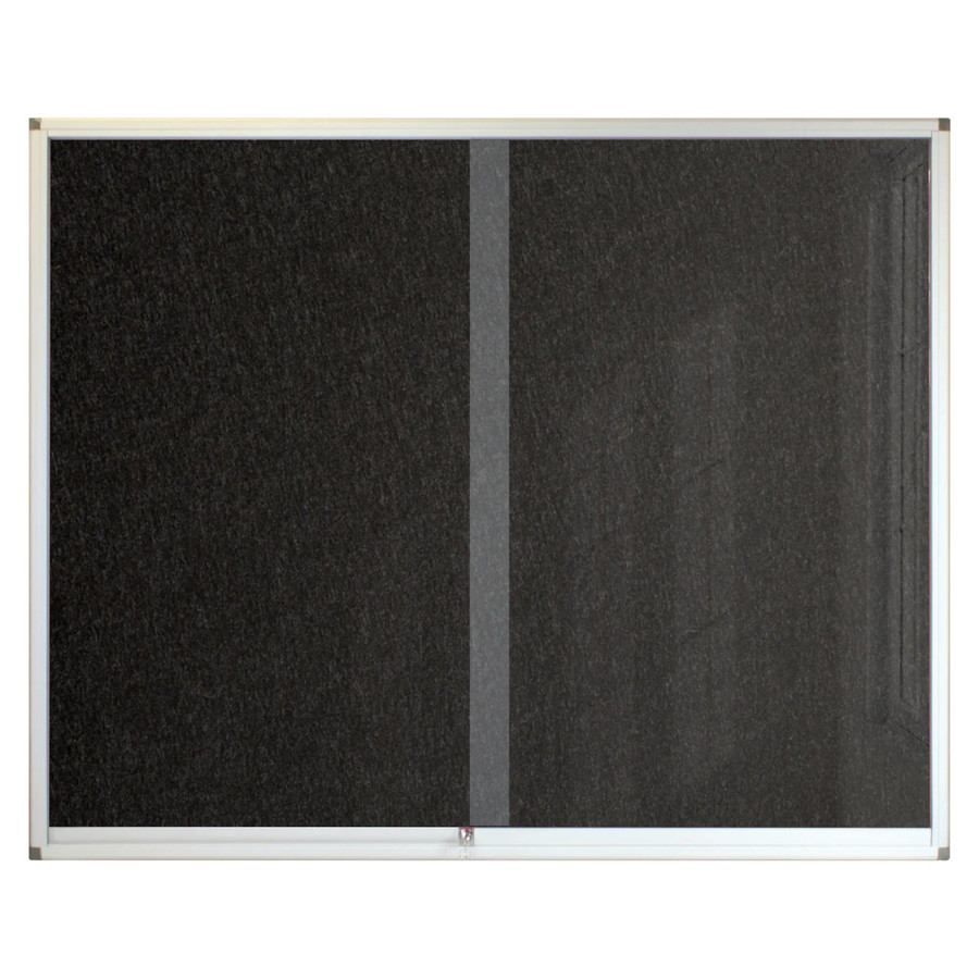 Pinning Display Case, a black framed product measuring 1200*900mm with a black pinning board inside for displaying items.