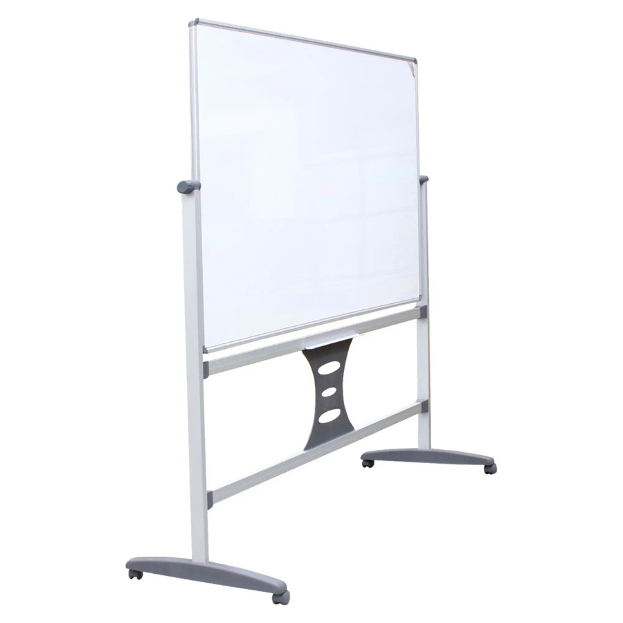 Magnetic Revolving Board (1200*900mm) & 1200mm Leg Set, whiteboard with magnetic surface and adjustable stand with wheels.