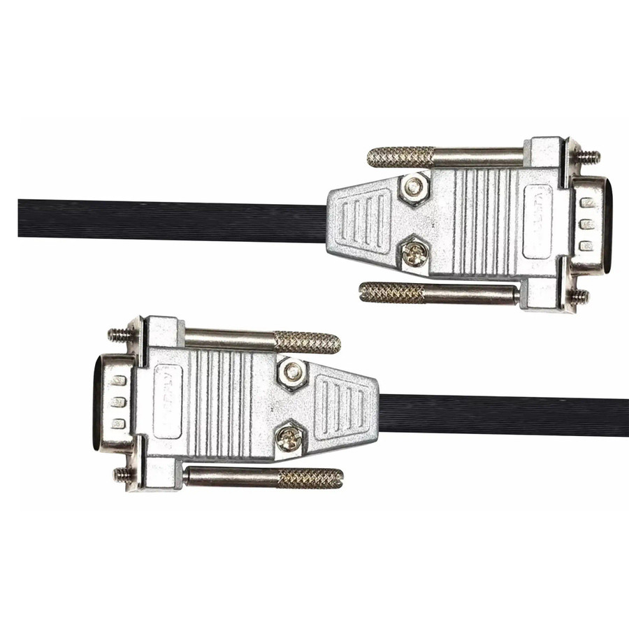 Cable - 15 Pin Male To Female VGA (10M) INSTAL2A, close-up image of the VGA cable with black cable and metal connectors.