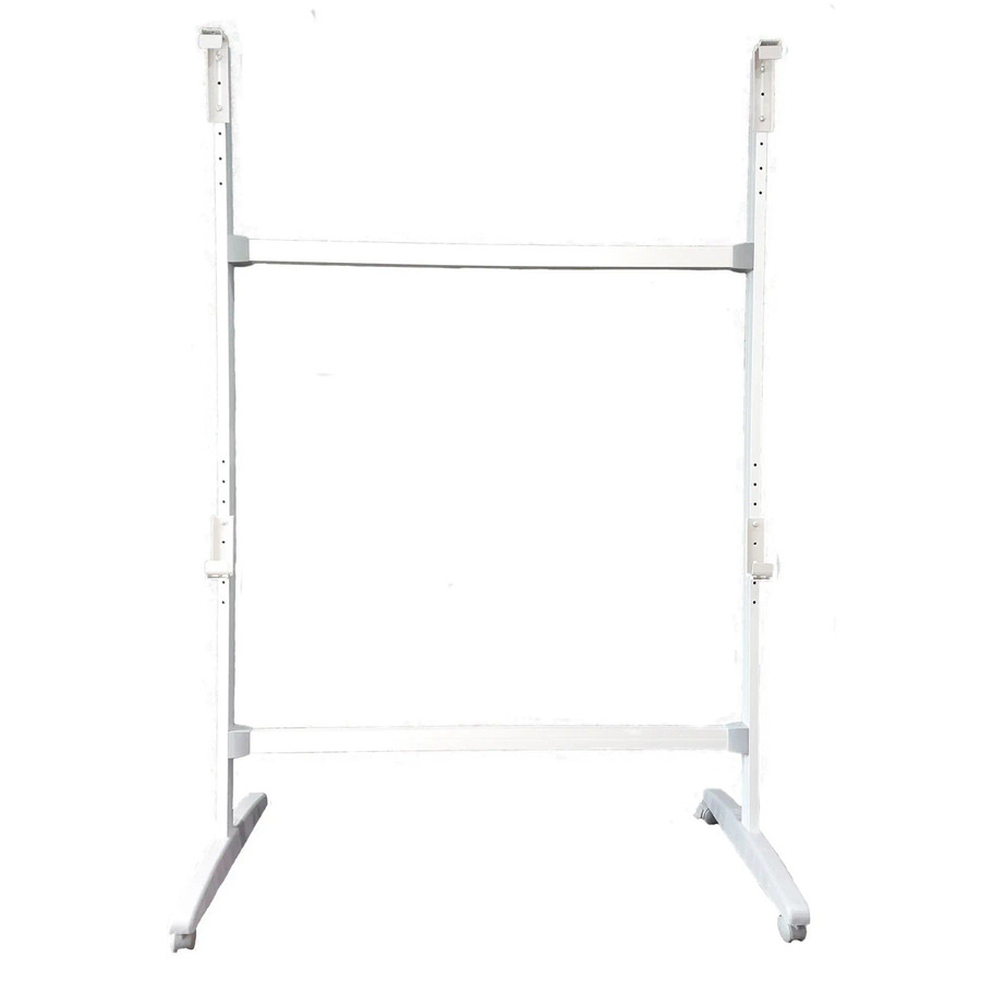 Interactive Whiteboard Stand on Castors IW2051, white mobile whiteboard stand with adjustable height and wheels for easy mobility.