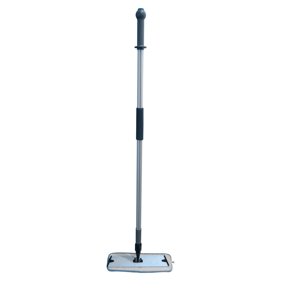 Janitorial Microfibre Floor Sweeper Mop JA0204, lightweight adjustable floor sweeper with a microfiber cleaning head and extendable handle for efficient floor cleaning. Janitorial Microfibre Floor Sweeper Mop JA0204, lightweight adjustable floor sweeper with a microfiber cleaning head and extendable handle for efficient floor cleaning.